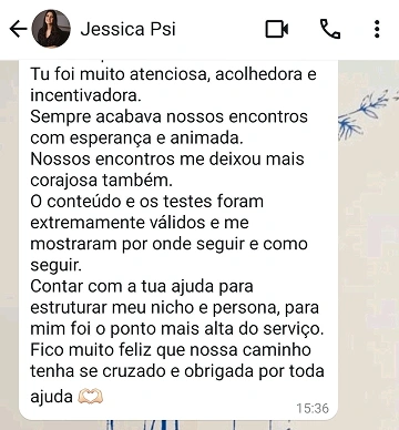 Depoimento Jéssica